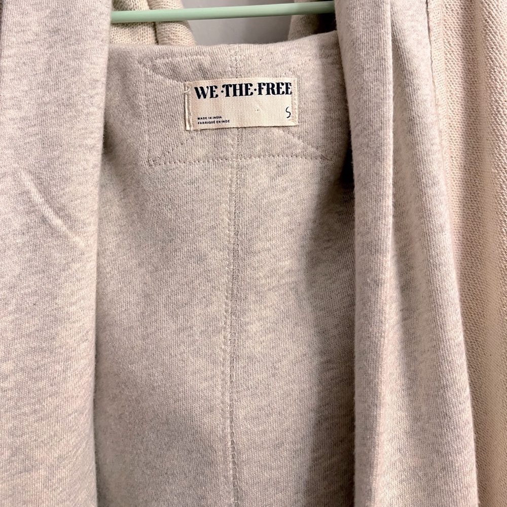 Free People Cozy Hooded Open Cardigan in Cream - Picture 11 of 16